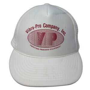 Vibra-Pro Company Inc. Snapback Trucker Hat White One Size Adjustable Rope Otto
